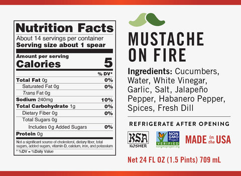 Mustache on Fire