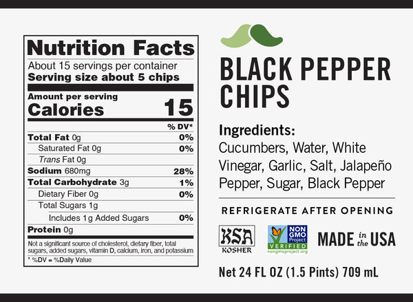Randy's Pickles | Black Pepper Chips | Randy's Artisanal Pickles