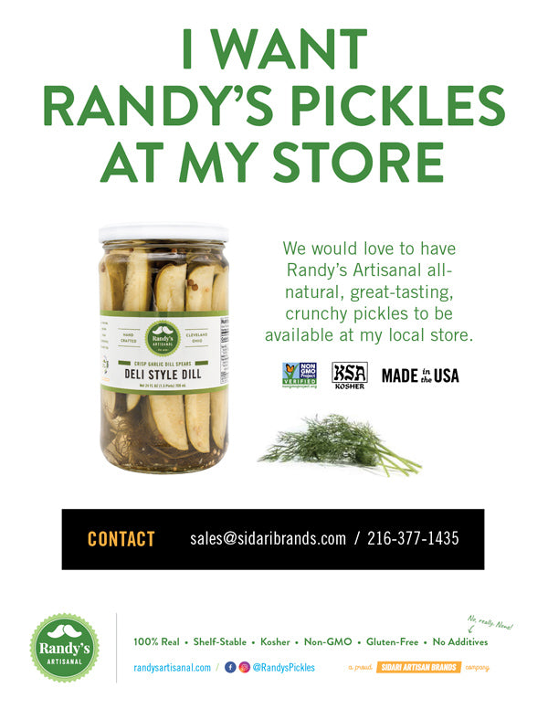 Randy's Pickles Product Request Form